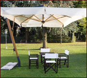 Pergola con chiusura laterale